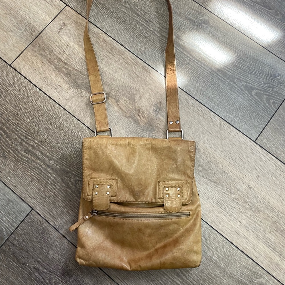 Vintage Leather Boho Satchel